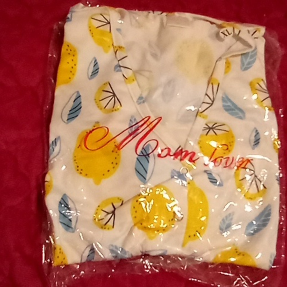 Long sleeve onesie pajamas- Lemonade